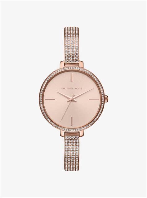 michael kors jaryn pave gold tone watch|Jaryn Pavé Rose Gold.